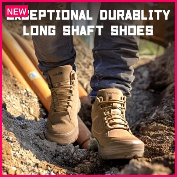 Steel Toe Work Boots Slip Resistant Puncture Proof Waterproof Safety Shoes